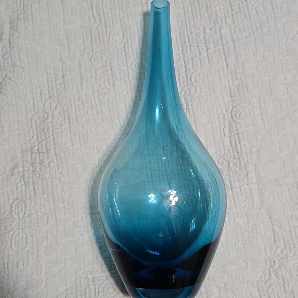 IKEA Blue Glass Vase